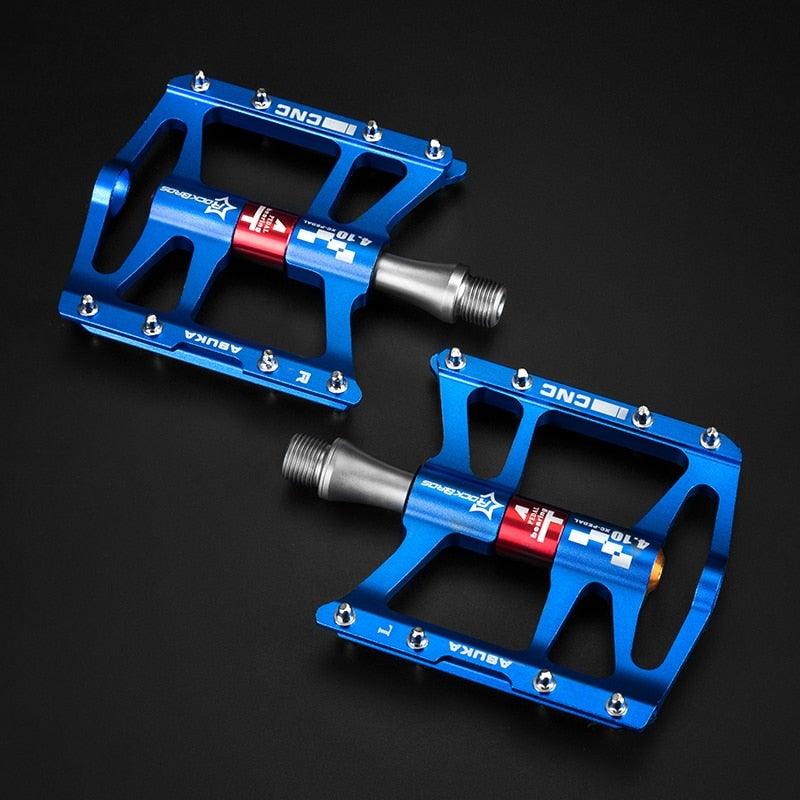 Ultralight Aluminum Alloy 4-Bearing Mountain Bike Flat Pedals