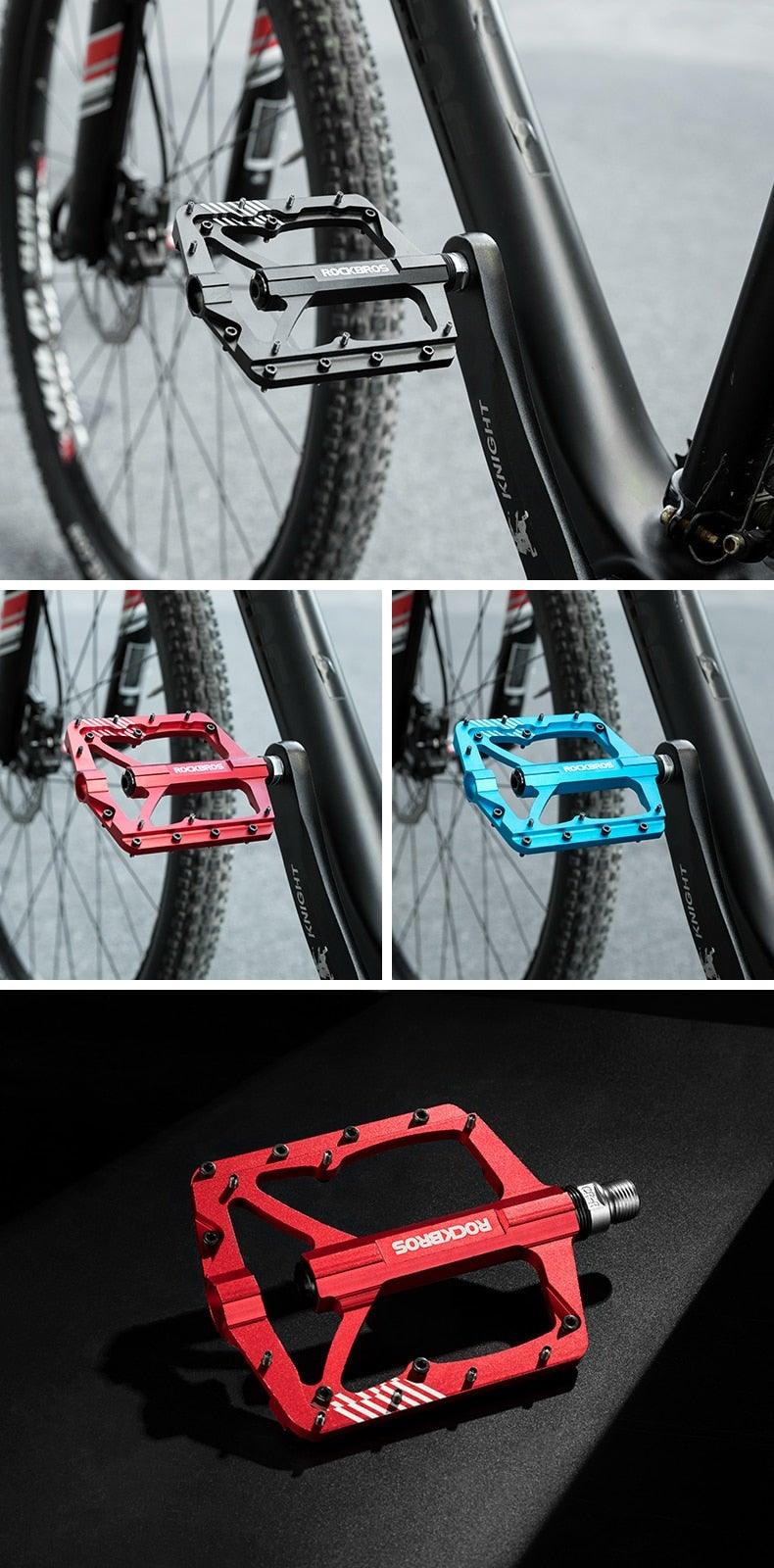 Ultralight Aluminum Alloy 4-Bearing Mountain Bike Flat Pedals