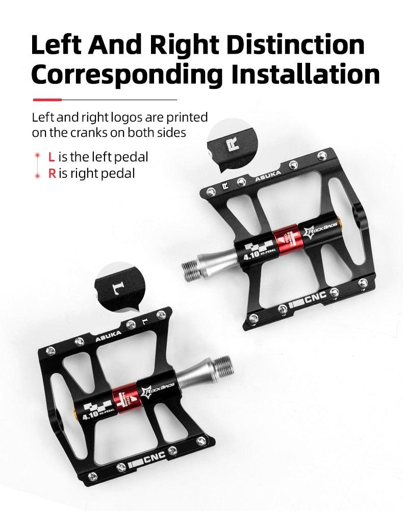 Ultralight Aluminum Alloy 4-Bearing Mountain Bike Flat Pedals