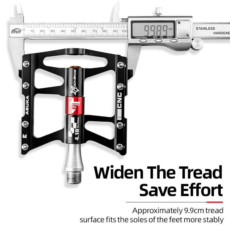 Ultralight Aluminum Alloy 4-Bearing Mountain Bike Flat Pedals