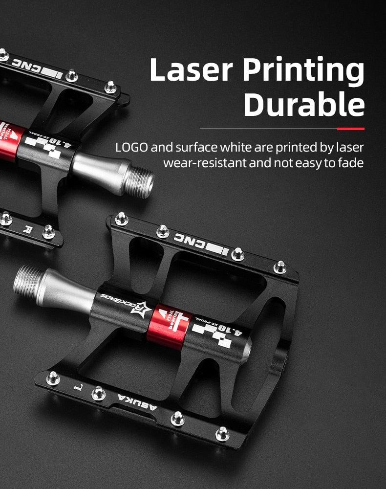 Ultralight Aluminum Alloy 4-Bearing Mountain Bike Flat Pedals