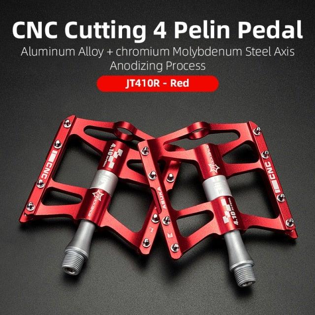 Ultralight Aluminum Alloy 4-Bearing Mountain Bike Flat Pedals