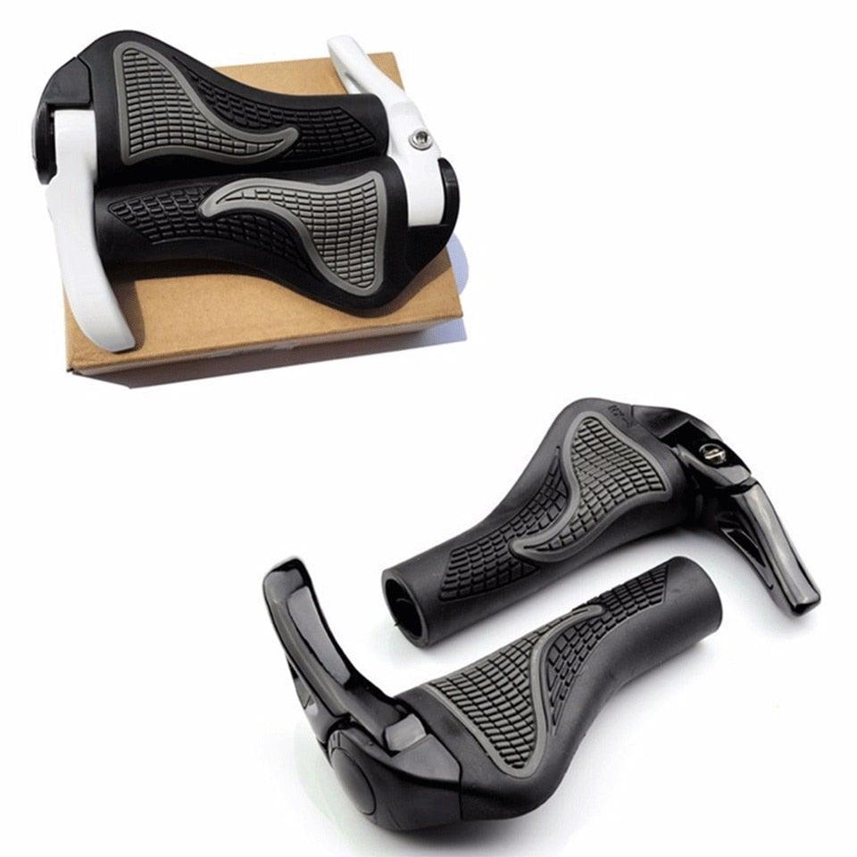 Ergonomic Single Lock-On MTB Grips - Non-Slip Rubber Handlebar