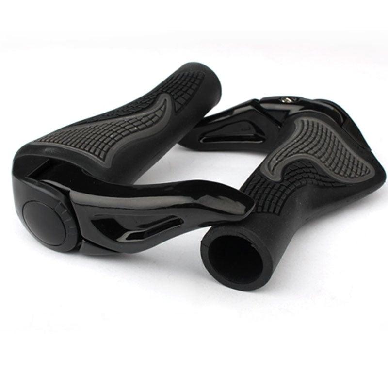 Ergonomic Single Lock-On MTB Grips - Non-Slip Rubber Handlebar