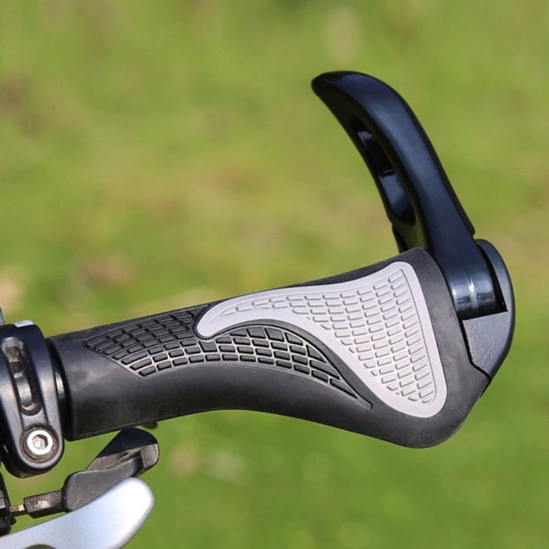 Ergonomic Single Lock-On MTB Grips - Non-Slip Rubber Handlebar