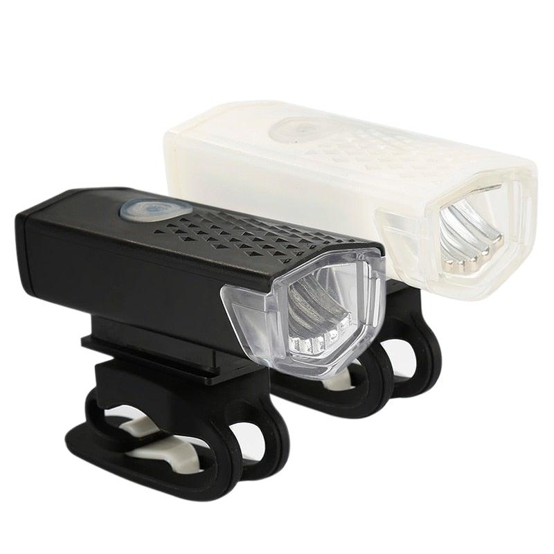 300 Lumen USB Rechargeable LED Bike Headlight - 3-Mode Flashlight