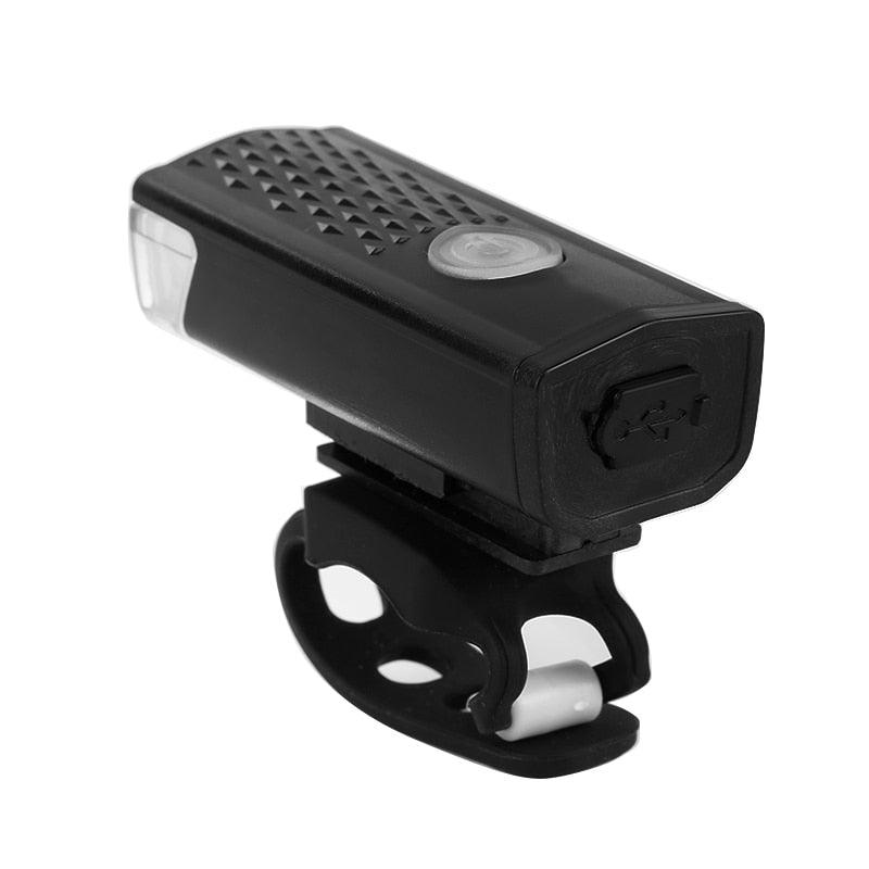 300 Lumen USB Rechargeable LED Bike Headlight - 3-Mode Flashlight