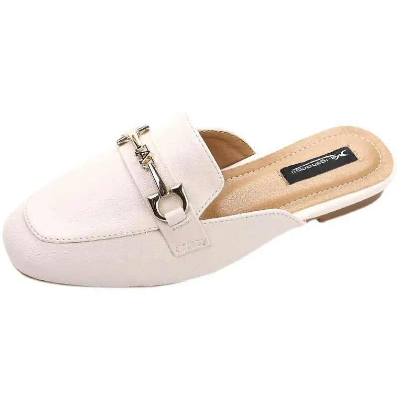 Women's Backless Slip-On Sandals - Comfort Flat