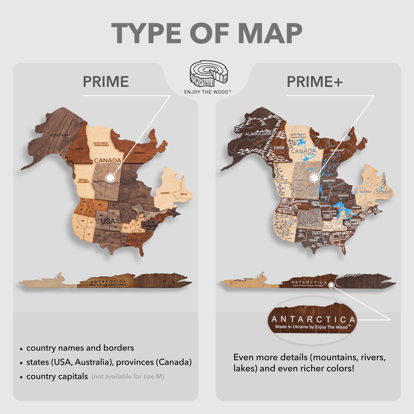 Farmhouse Wall Decor: Large Wooden World Map for Home Interiors