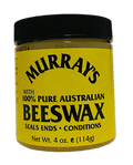 Murray's 100% Pure Australian Beeswax in a 4 oz jar with a bold yellow and black label.