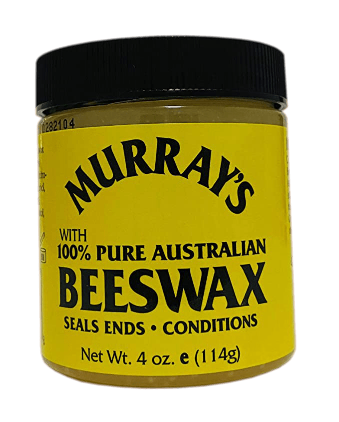 Murray's 100% Pure Australian Beeswax in a 4 oz jar with a bold yellow and black label.