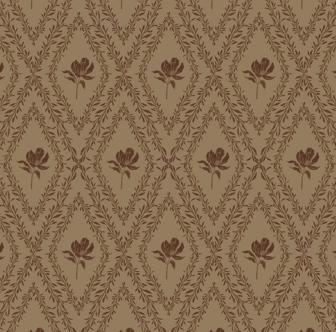 Violet Floral Removable Wallpaper for Modern Home Decor