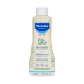 Mustela Gentle Shampoo bottle featuring Avocado Perseose for delicate baby hair and skin.