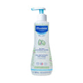 Mustela No Rinse Cleansing Water 300mL bottle with blue branding and botanical accents.