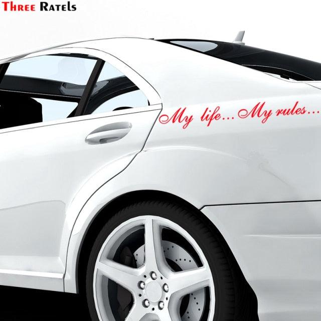 My Life My Rules Vinyl Decal Waterproof Car Bumper Sticker