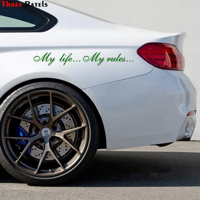My Life My Rules Vinyl Decal Waterproof Car Bumper Sticker
