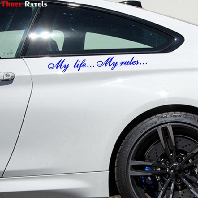 My Life My Rules Vinyl Decal Waterproof Car Bumper Sticker