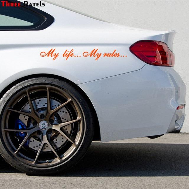 My Life My Rules Vinyl Decal Waterproof Car Bumper Sticker