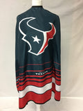 Houston Texans professional haircutting cape with adjustable snaps