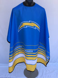 Los Angeles Chargers team cape in blue, gold, and white, designed for fan wear.