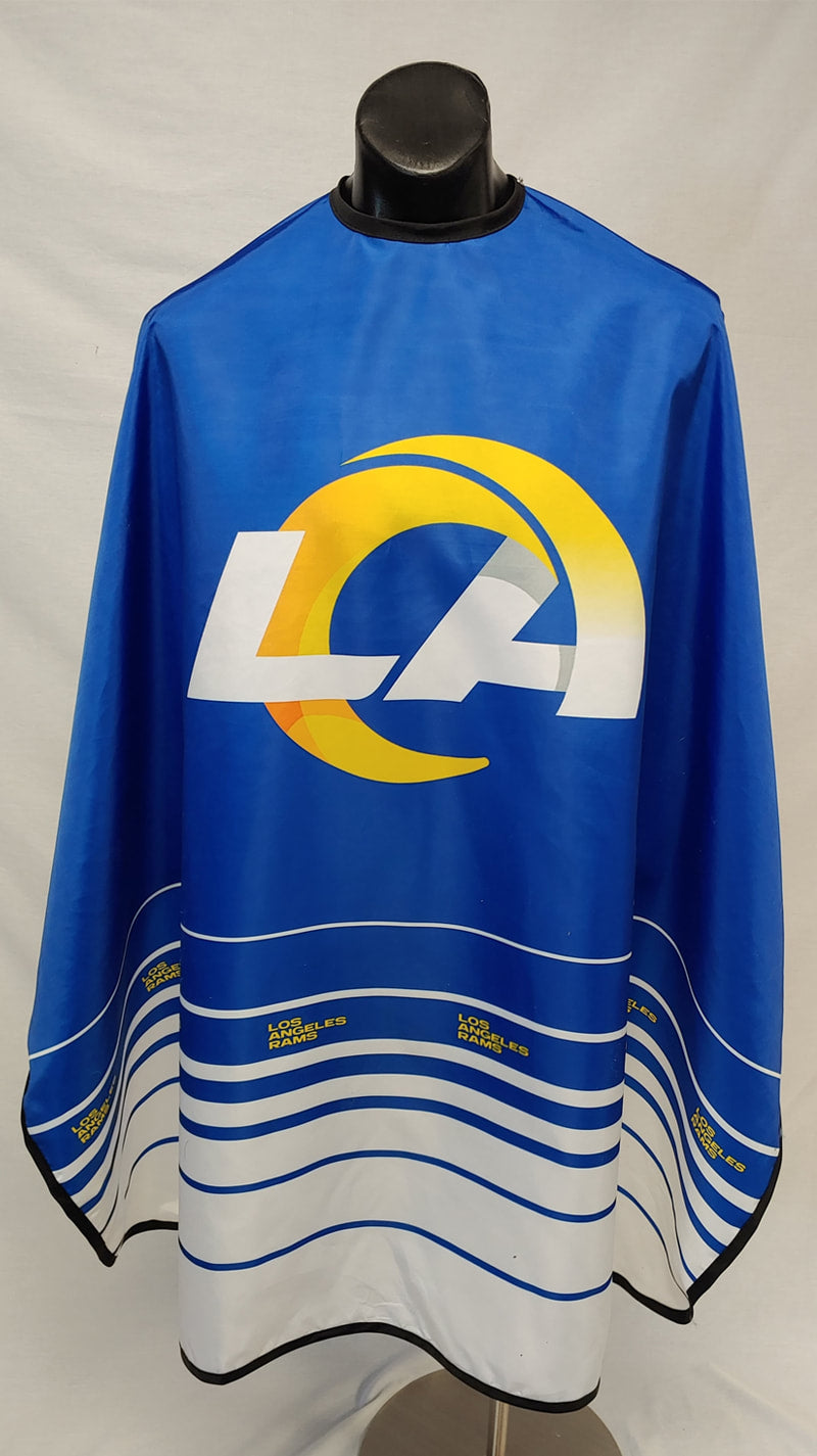 Los Angeles Rams barber cape with professional sublimation print