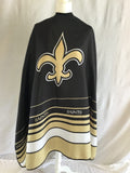 New Orleans Saints barber cape with professional sublimation printing