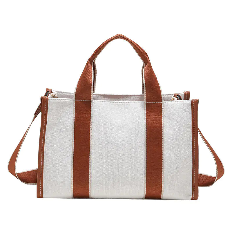 Korean Style Canvas Tote Bag for Women (Large Capacity)