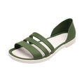 Women's Candy Color Flat Sandals Lightweight Beach Footwear - Image 11