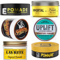 Set of 6 N.o.s. Barber Supply hair pomades in a sample power pack collection