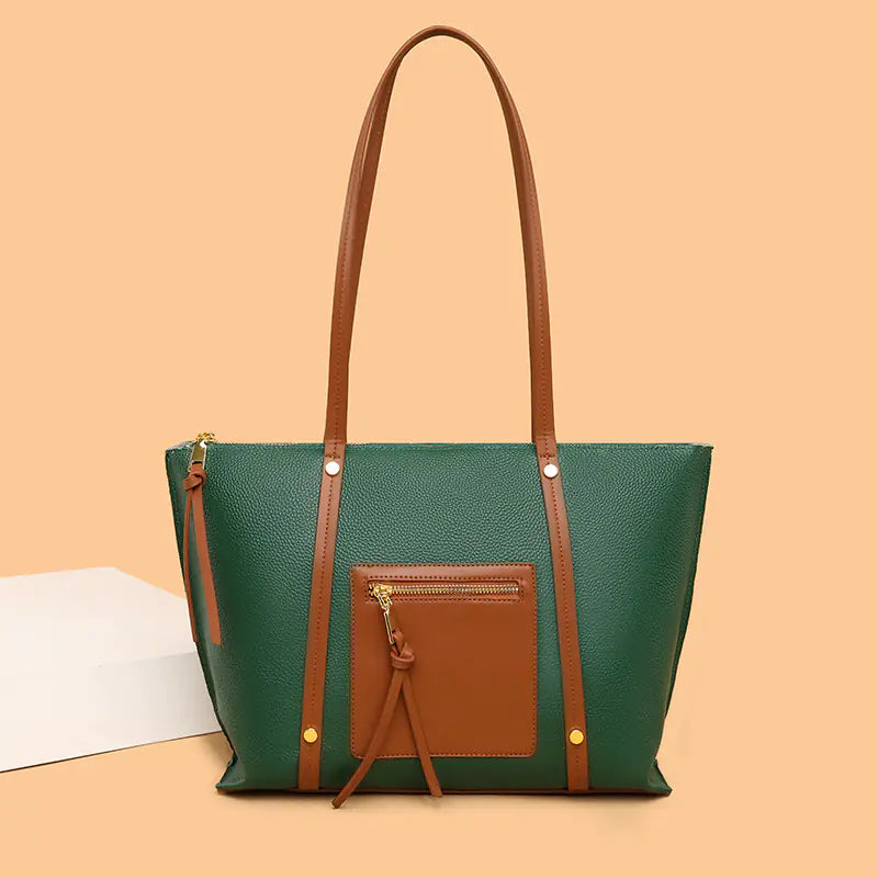 Large Capacity Leather Tote Bag for Women Fashion