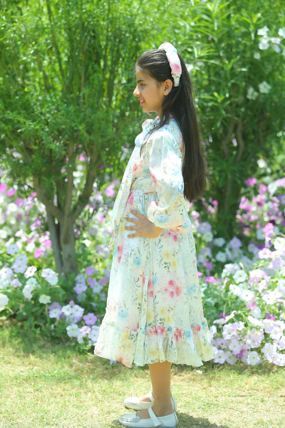 LH Luxury Fashion Amelia Fairy Glint Dress – Floral Summer Dress for Girls