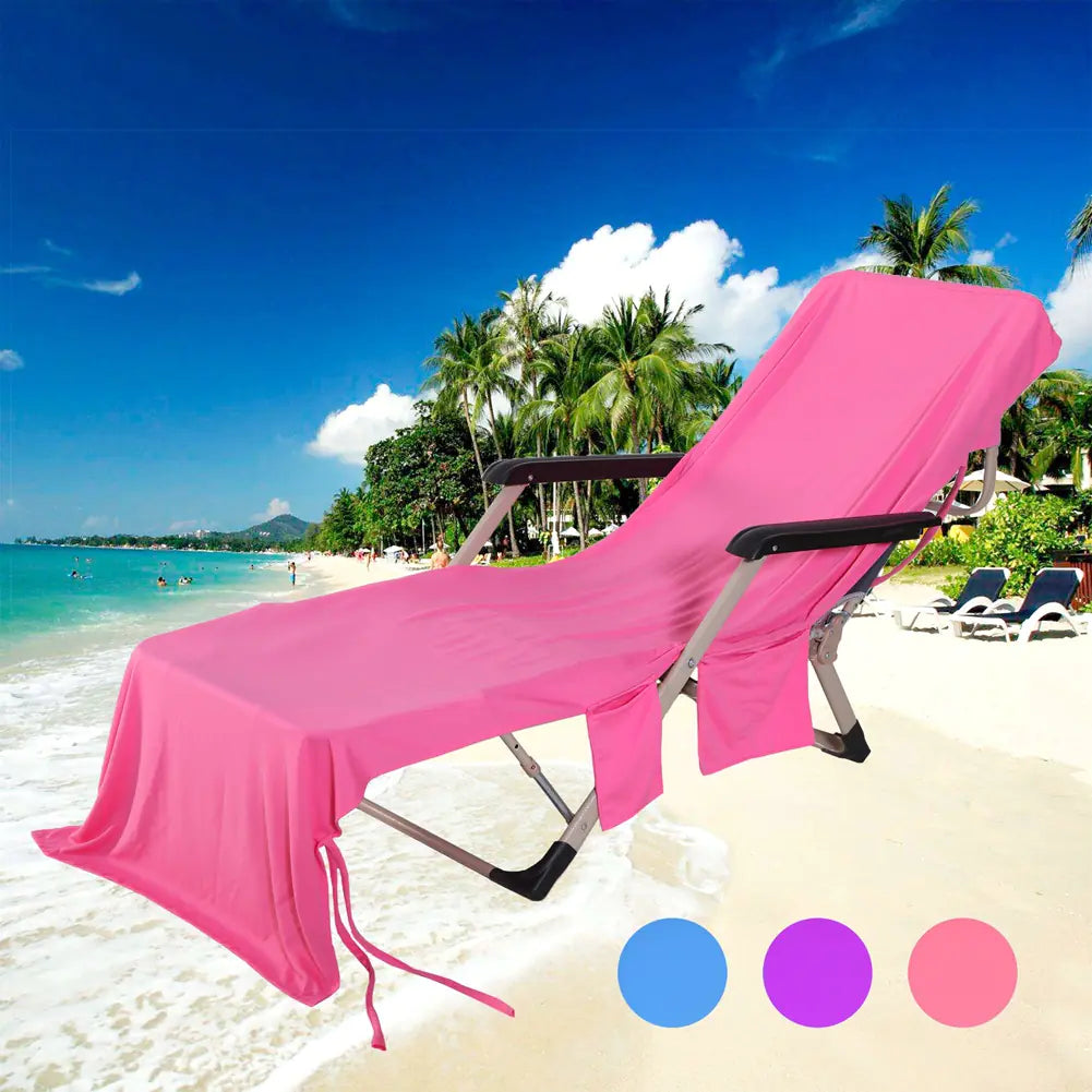 Beach Chair Cover and Towel Mat for Lounge Chairs