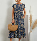 Women's Loose Cotton Linen Sleeveless Summer Dress