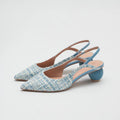 Tweed Slingback Heels with Sculptural Round Heel - Image 28