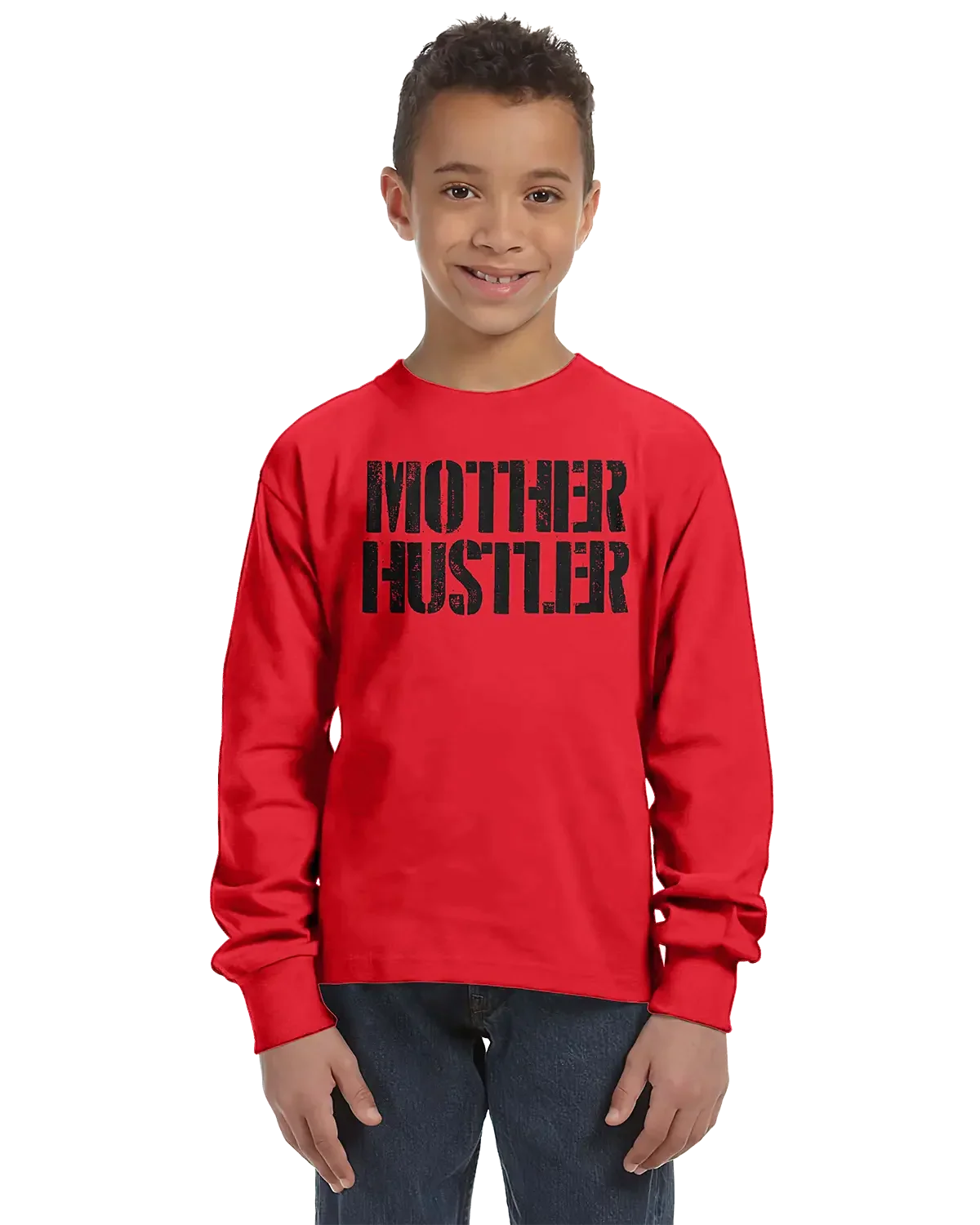 Mother Hustler Unisex Kids Long Sleeve T-Shirt