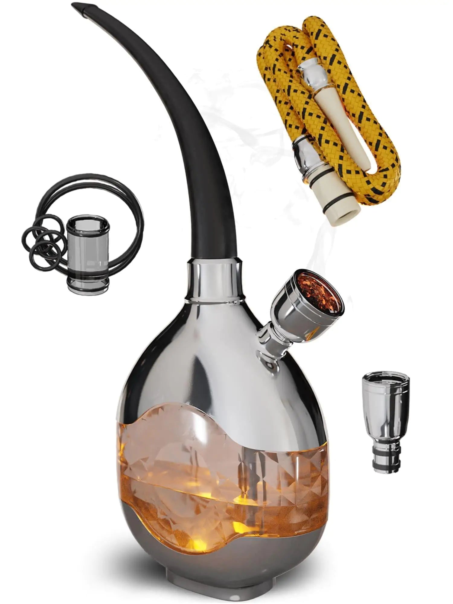 Mini Hookah Set With Everything Silver Hookah Set Portable Hookah Set For Car
