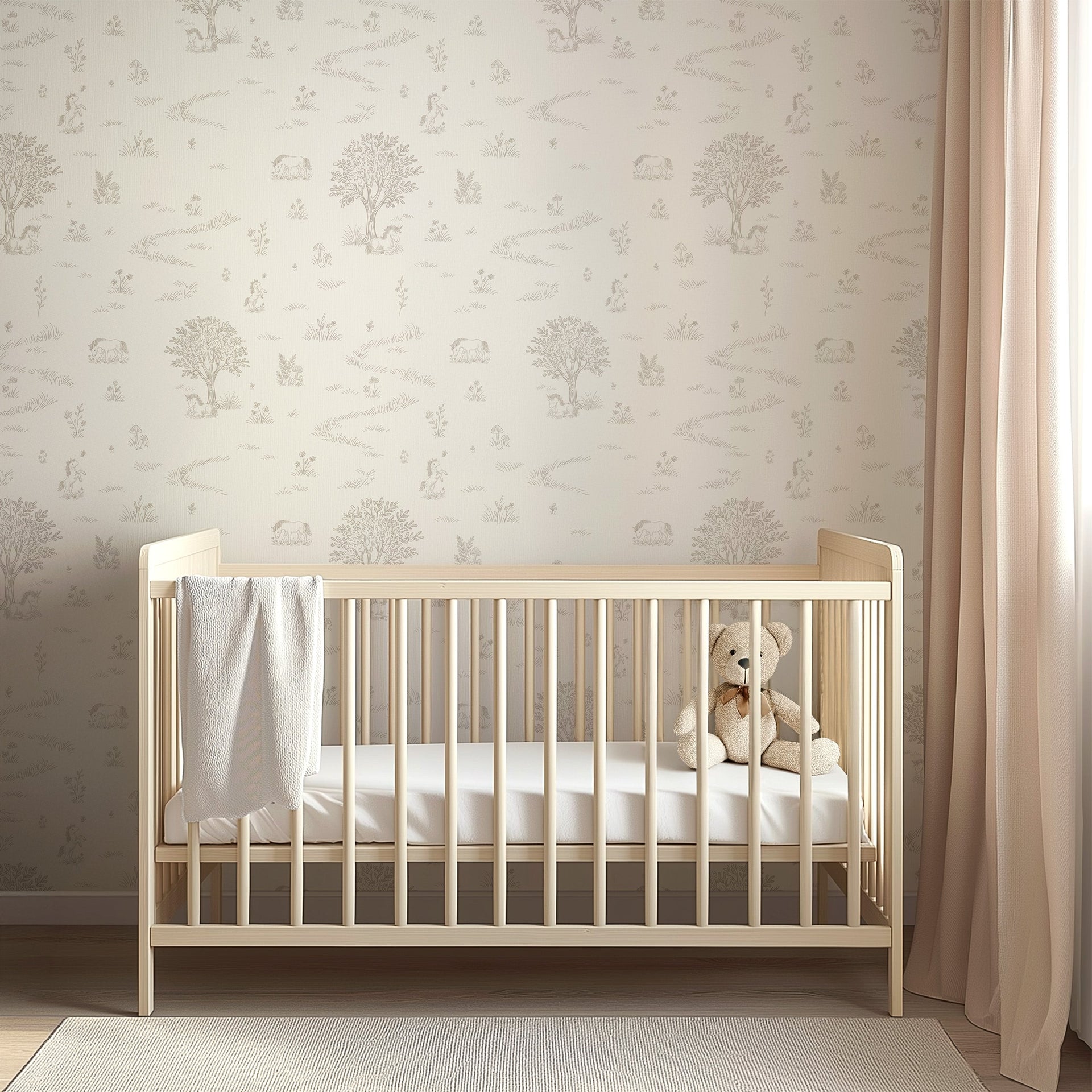 Locke Floral Removable Wallpaper by The Feral Flower