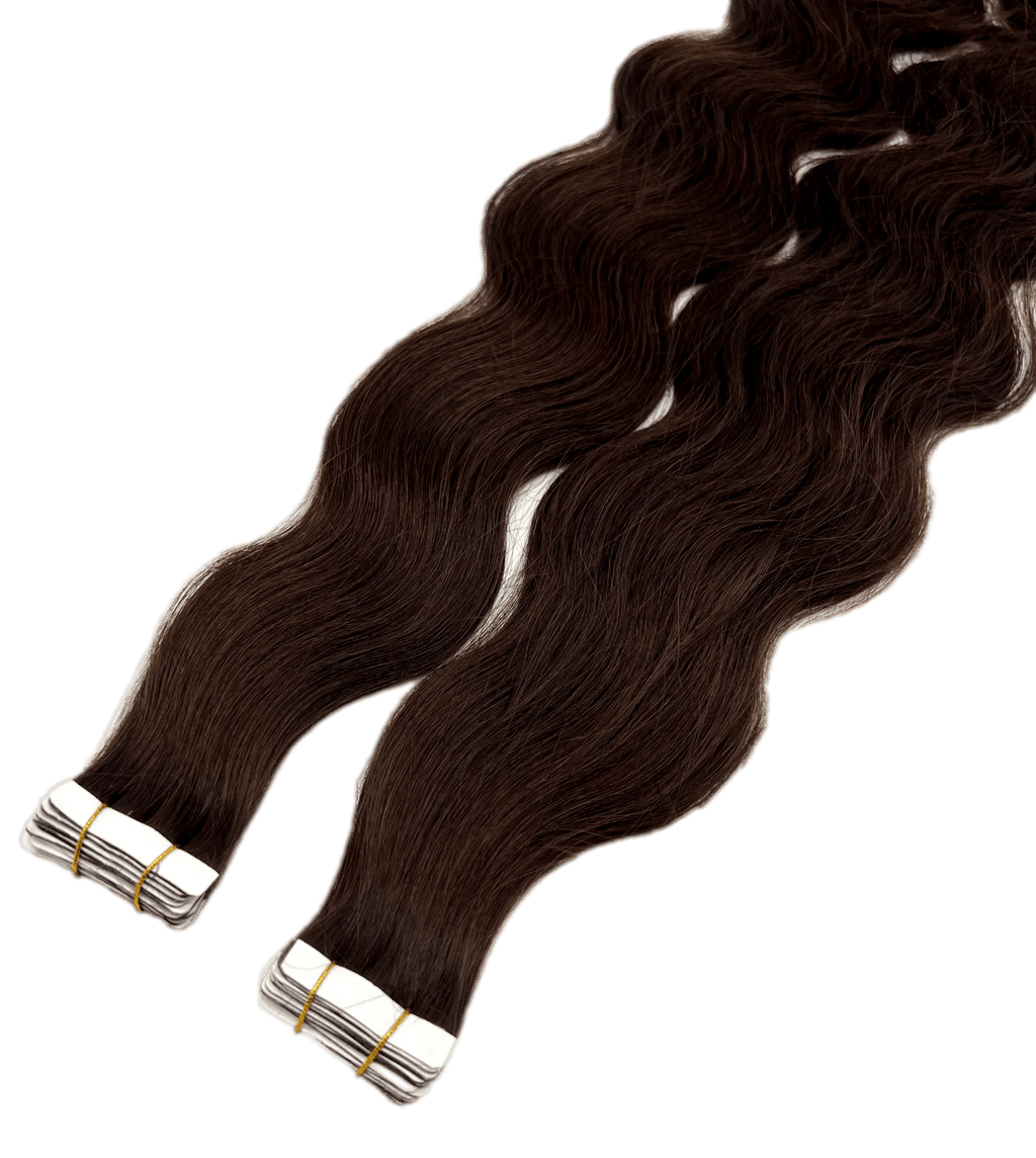24" Siberian Remy Human Hair Tape-In Extensions - Body Wave