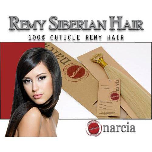 Set of 24-inch Narcia Remy Siberian I-Tip human hair extensions