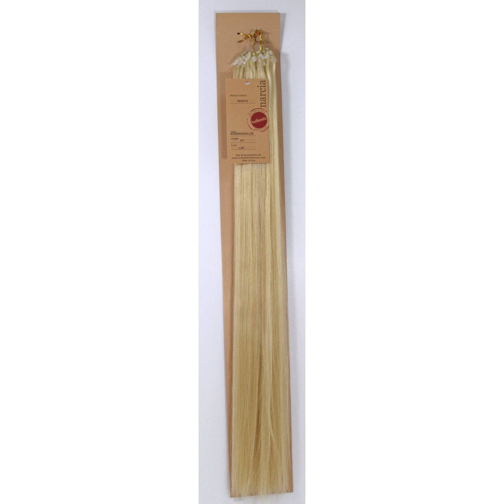 24-Inch Remy Siberian Hair Micro Ring Extensions in Blonde