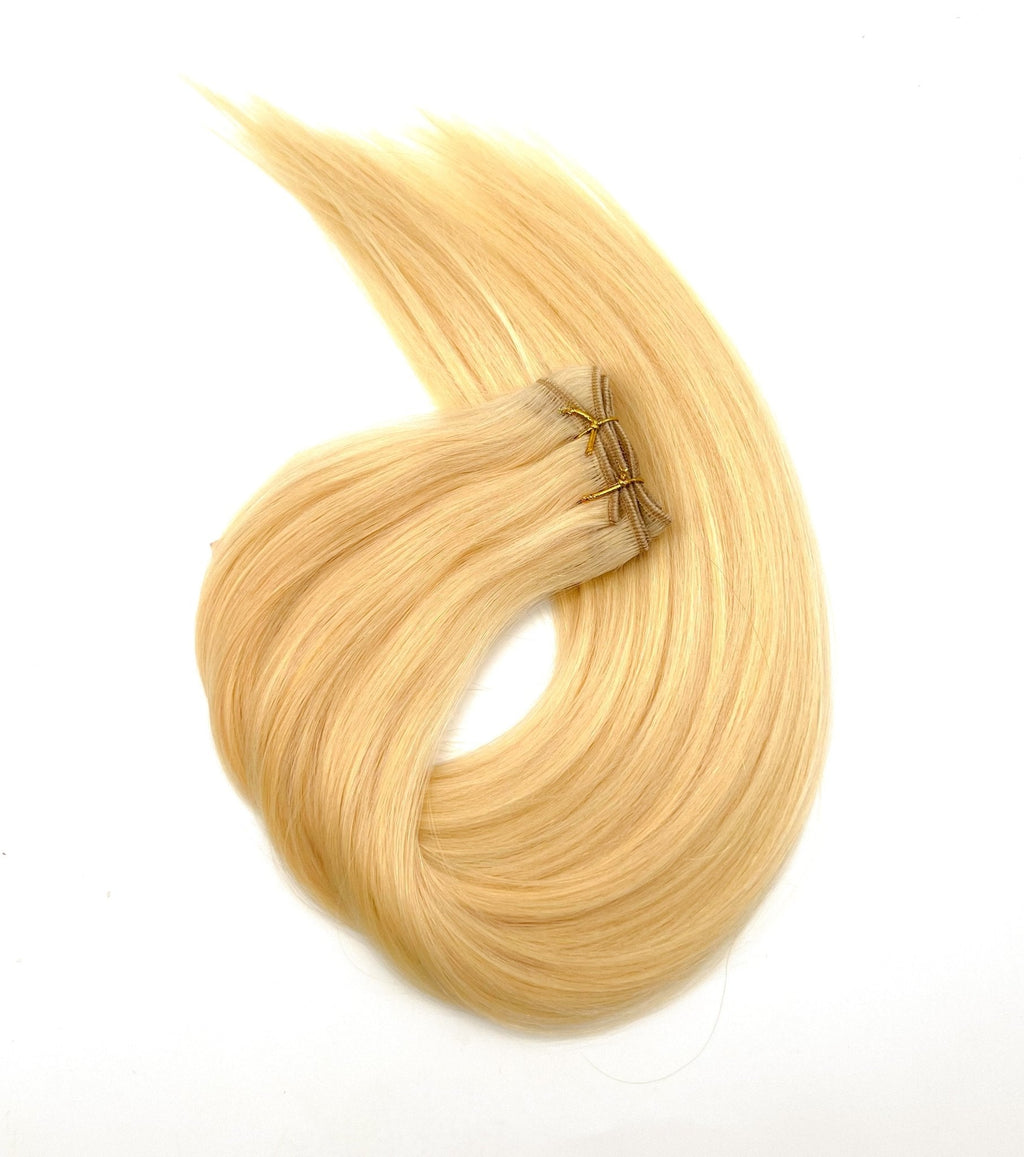 18" Silky Straight Siberian Remy Human Hair Weft Extensions