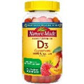Nature Made Extra Strength Vitamin D3 5000 IU Gummies bottle with yellow cap