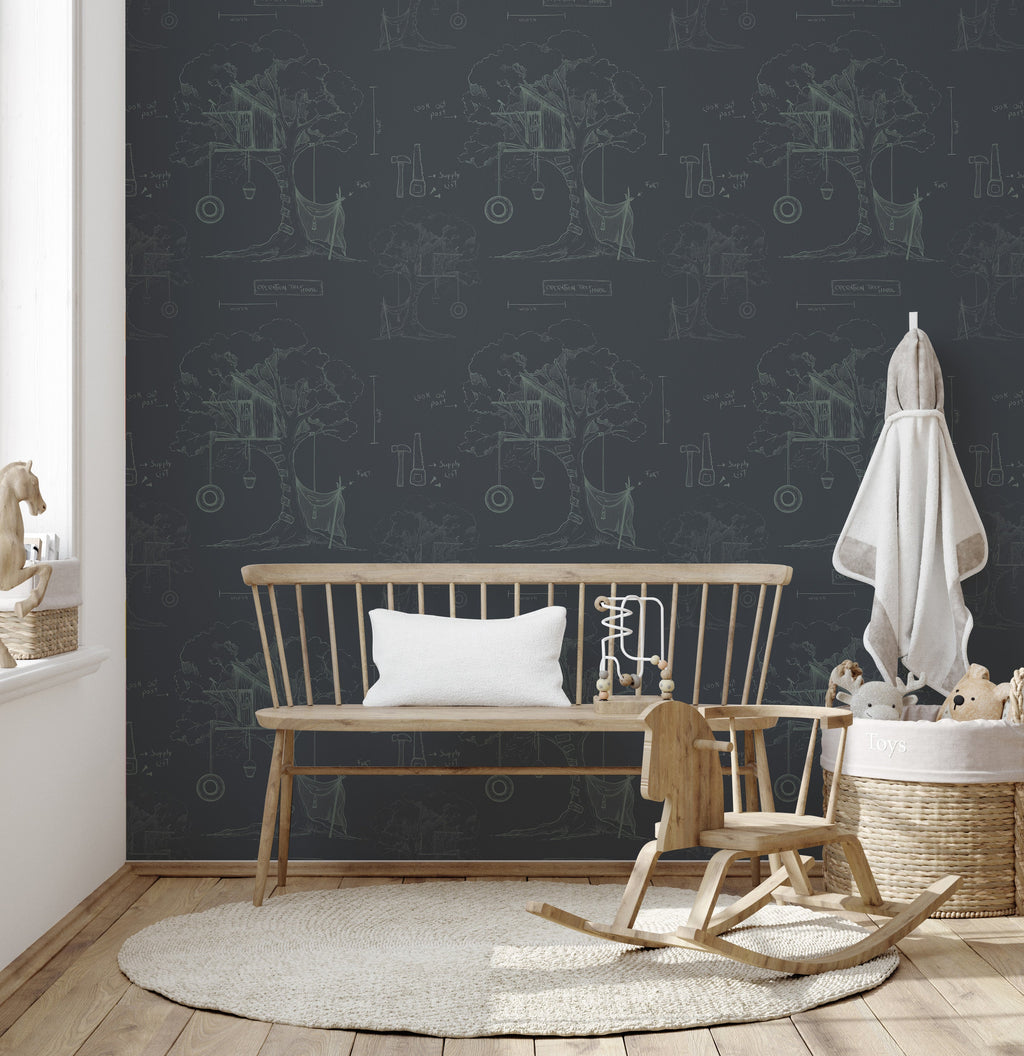Beau Wallpaper by Karen and Marisa Designs