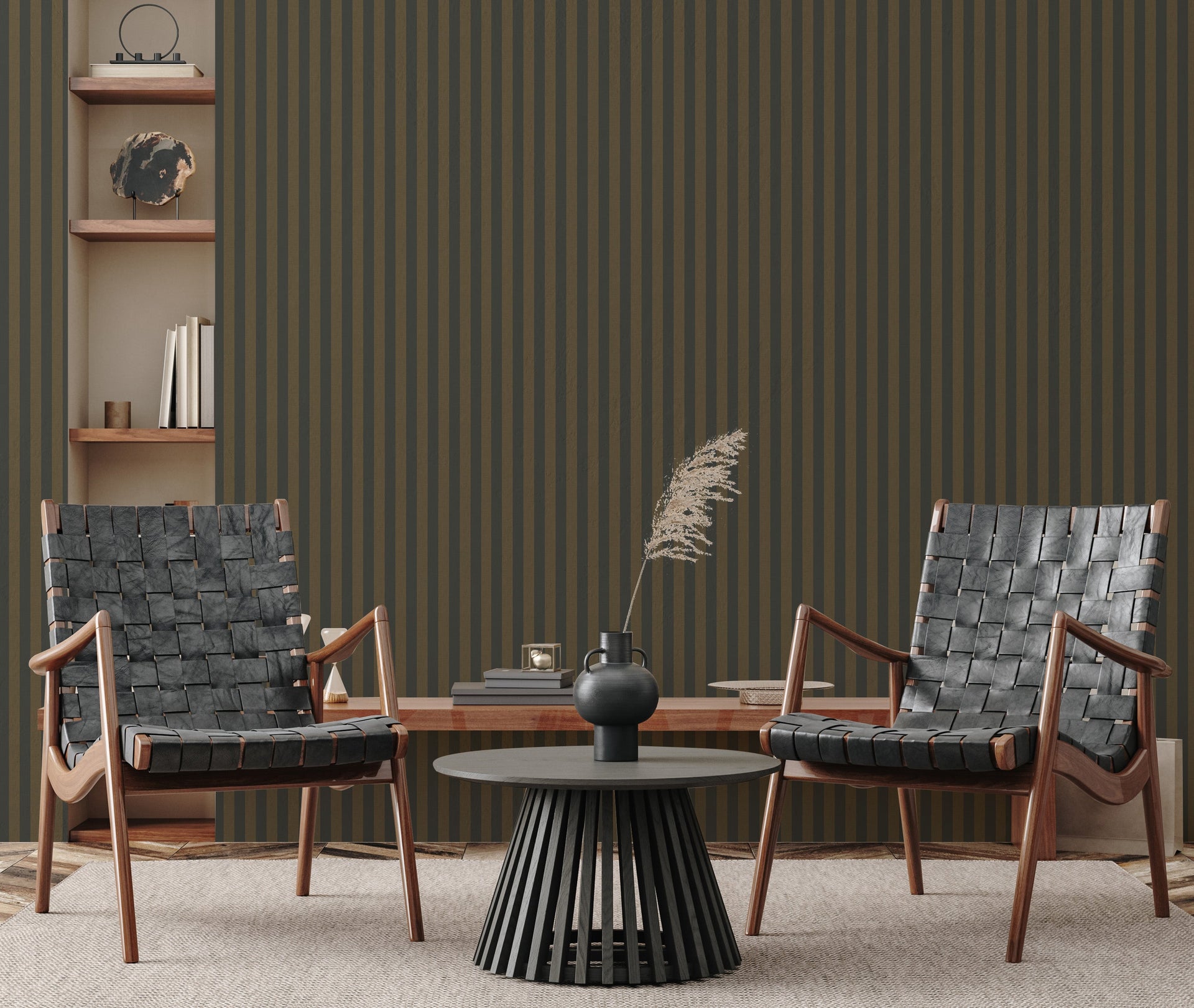 Ashbury Stripe Wallpaper Peel and Stick Removable Design