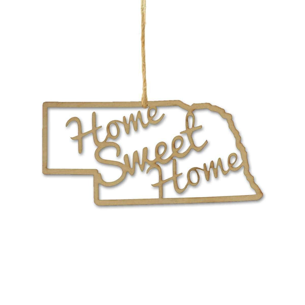 Nebraska Home Sweet Home Ornaments