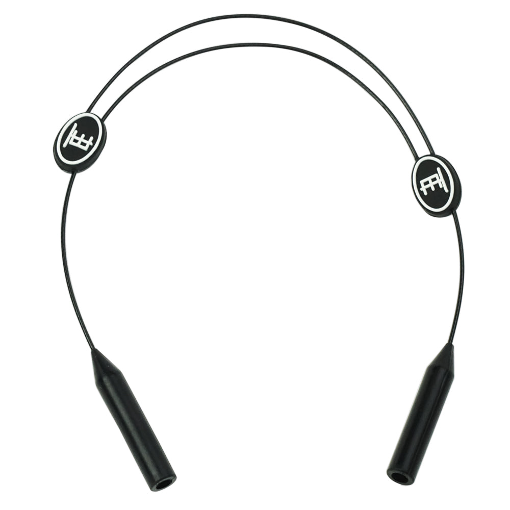 Adjustable Steel Black Sunglass Neck Cord for Secure Eyewear Fit