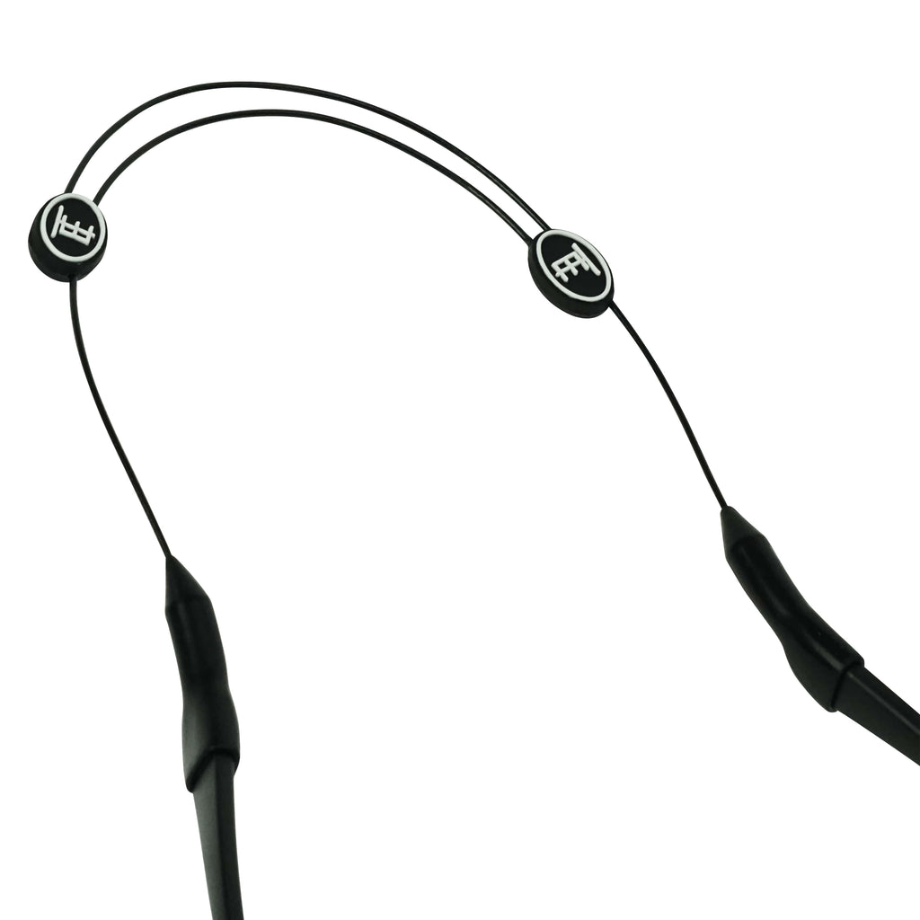 Adjustable Steel Black Sunglass Neck Cord for Secure Eyewear Fit
