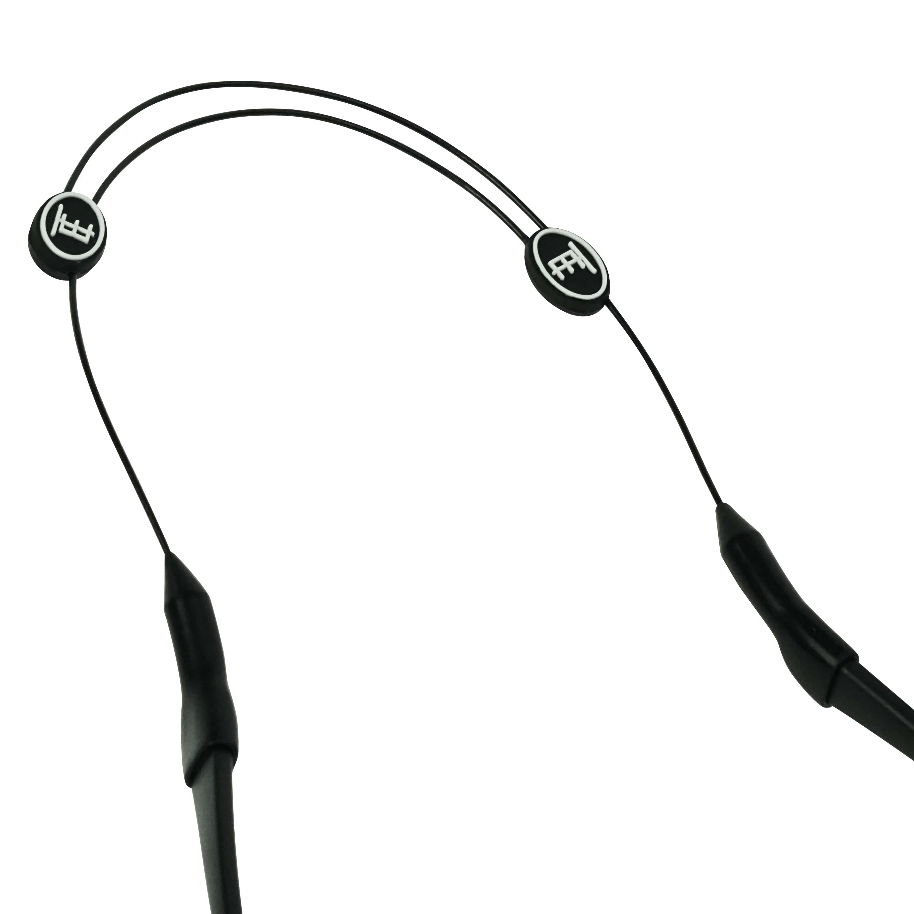 Adjustable Steel Black Sunglass Neck Cord for Secure Eyewear Fit