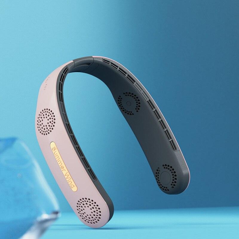 4 Turbo Bladeless Neck Fan, 2400mAh USB Rechargeable Ventilator