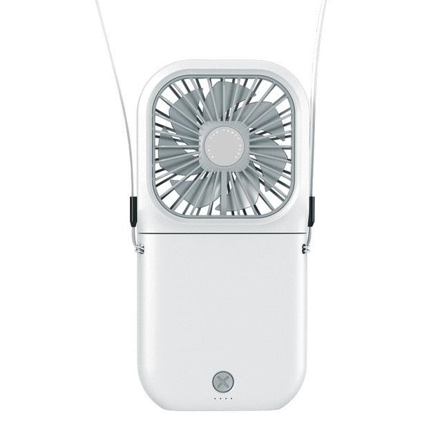 Foldable 3-in-1 Rechargeable Neck Fan & Desk Fan - Portable Cooling